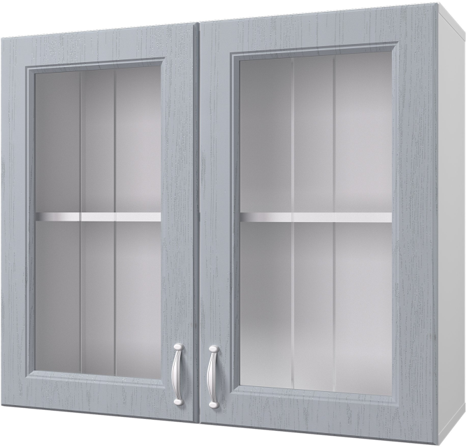 Шкаф навесной 800 мм (витрина) Принцесса