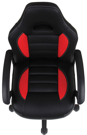 Кресло компьютерное BRABIX &quot;Spark GM-201&quot;, экокожа, черное/красное, 532503