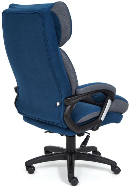 Кресло DUKE флок/ткань, синий/серый, 32/TW-12
