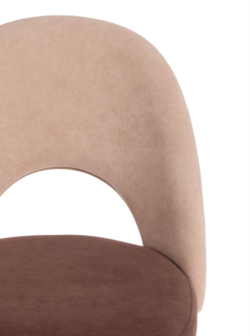 Кресло LATINA флок , бежевый/коричневый, 7/6