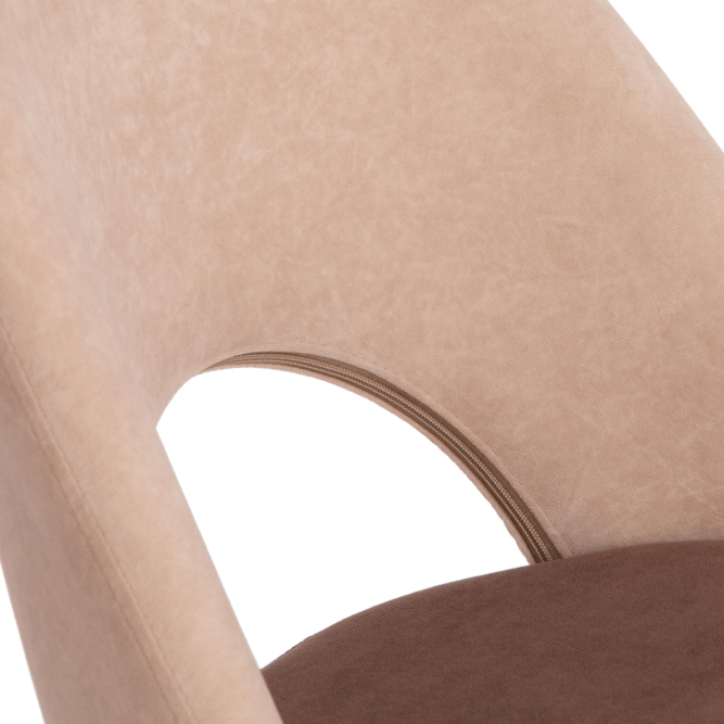 Кресло LATINA флок , бежевый/коричневый, 7/6