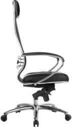 Кресло офисное МЕТТА &quot;SAMURAI&quot; SL-1.04, сверхпрочная ткань-сетка/рециклированная кожа, черное