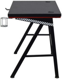 Стол компьютерный на металлокаркасе BRABIX "TECH GT-001", 1000х600х765 мм, черный, 641857