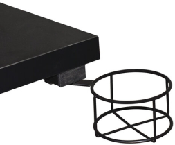 Стол компьютерный на металлокаркасе BRABIX "TECH GT-001", 1000х600х765 мм, черный, 641857