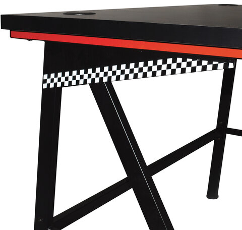 Стол компьютерный на металлокаркасе BRABIX &quot;TECH GT-001&quot;, 1000х600х765 мм, черный, 641857