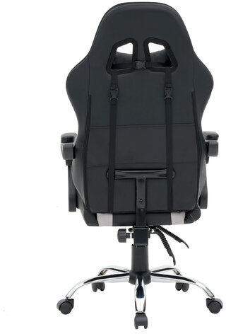 Кресло компьютерное CROMEX &quot;Quantum GM-155 RGB&quot;, подсветка, две подушки, экокожа, черное/красное/серое, 532955