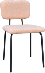 Стулья BRABIX &quot;Ideal CF-080&quot;, КОМПЛЕКТ 4 шт., черный каркас, букле бежевый, 533255