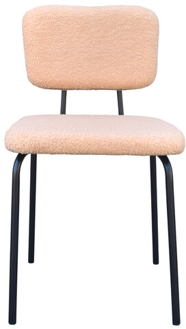 Стулья BRABIX &quot;Ideal CF-080&quot;, КОМПЛЕКТ 4 шт., черный каркас, букле бежевый, 533255