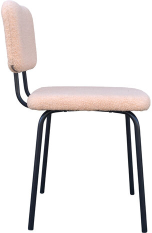 Стулья BRABIX &quot;Ideal CF-080&quot;, КОМПЛЕКТ 4 шт., черный каркас, букле бежевый, 533255