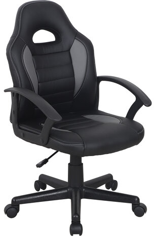 Кресло компьютерное BRABIX &quot;Spark GM-201&quot;, экокожа, черное/серое, 532504