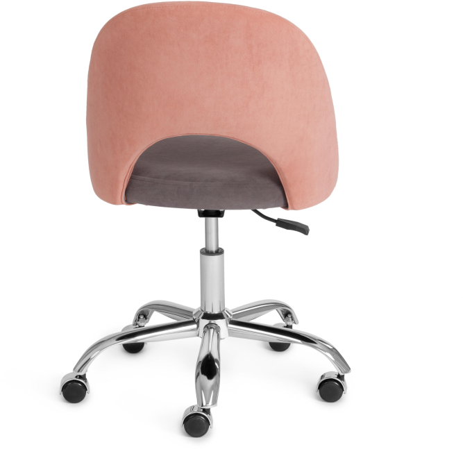 Кресло LATINA флок , розовый/серый, 137/29