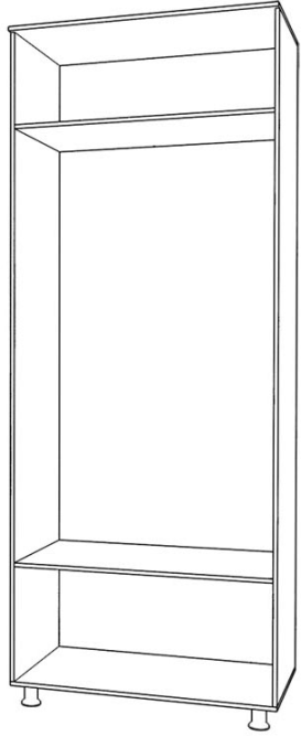 Шкаф 2х ств. с ящ. Виктория