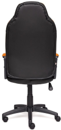 Кресло NEO (2) кож/зам, черный/оранжевый, 36-6/14-43