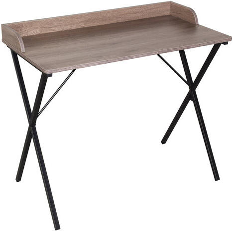Стол на металлокаркасе BRABIX &quot;LOFT CD-008&quot;, 900х500х780 мм, цвет морёный дуб, 641863