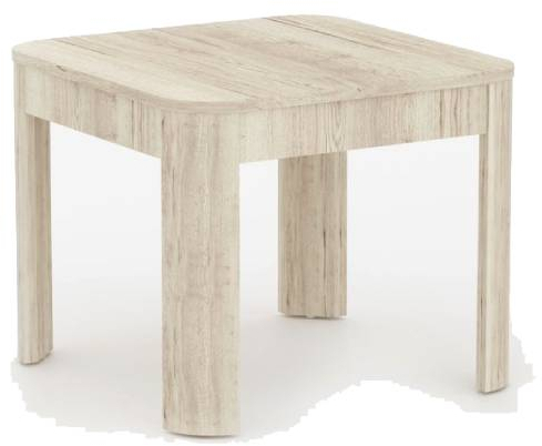 Стол журнальный Квадро (Дуб Галифакс Белый)