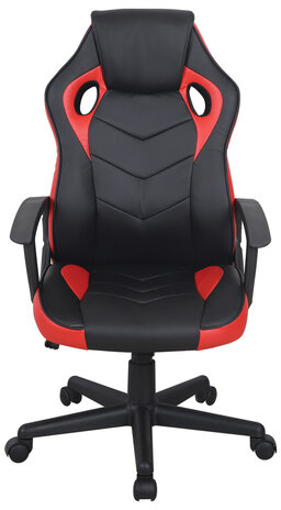 Кресло компьютерное BRABIX &quot;Fighter GM-008&quot;, экокожа, черное/красное, 532506
