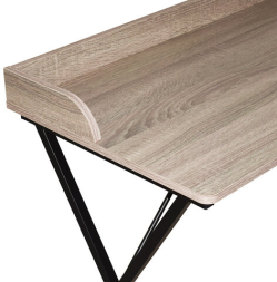 Стол на металлокаркасе BRABIX &quot;LOFT CD-008&quot;, 900х500х780 мм, цвет дуб антик, 641864