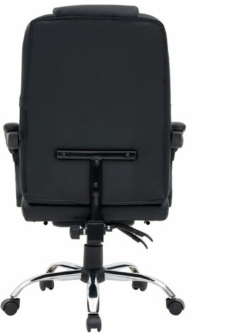 Кресло офисное CROMEX &quot;Chill MS-005&quot;, с функцией вибромассажа, подножка, экокожа, черное, 532958
