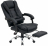 Кресло офисное CROMEX &quot;Chill MS-005&quot;, с функцией вибромассажа, подножка, экокожа, черное, 532958