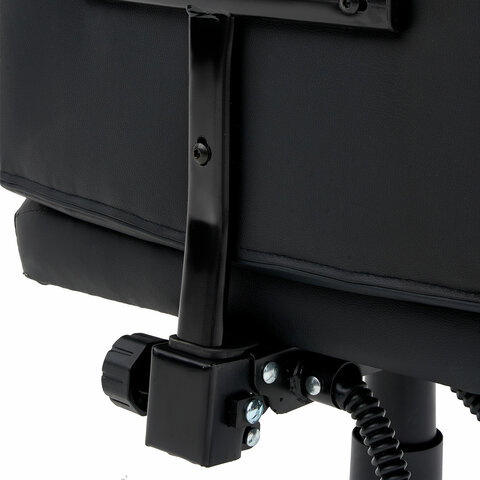 Кресло офисное CROMEX &quot;Chill MS-005&quot;, с функцией вибромассажа, подножка, экокожа, черное, 532958