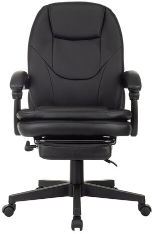 Кресло офисное CH-868N-BF, синхромеханизм, подставка для ног, экокожа, черное, 2018358