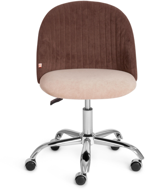 Кресло MELODY флок , коричневый/бежевый, 6/7