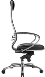 Кресло офисное МЕТТА &quot;SAMURAI&quot; KL-1.04, рецик. кожа, черное