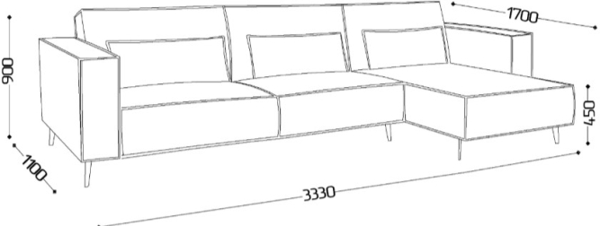 Диван угловой Лофт 2