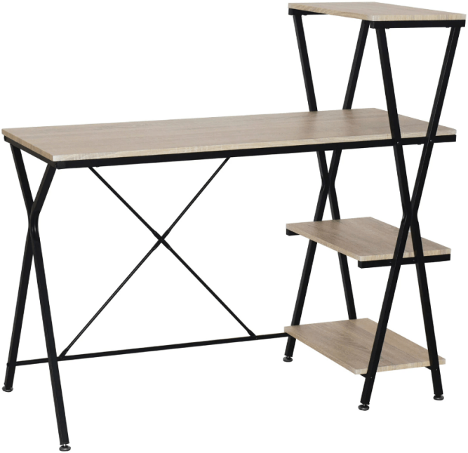 Стол на металлокаркасе BRABIX LOFT CD-004 3 полки