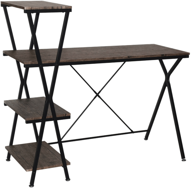 Стол на металлокаркасе BRABIX LOFT CD-004 3 полки