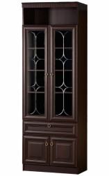 Шкаф для книг "Инна" 611 (денвер темный)