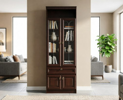 Шкаф для книг "Инна" 611 (денвер темный)