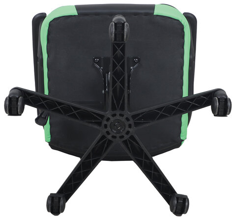 Кресло компьютерное BRABIX &quot;Fighter GM-008&quot;, экокожа, черное/зеленое, 532508