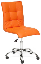 Кресло ZERO кож/зам, оранжевый, 14-43