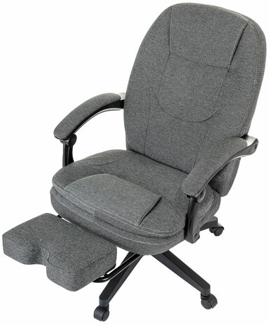 Кресло офисное CH-868MSG-F, синхромеханизм, подставка для ног, ткань, серое, 1998751
