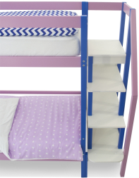 Двухъярусная кровать Svogen синий-лаванда