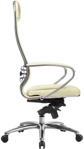Кресло офисное МЕТТА &quot;SAMURAI&quot; KL-1.04, рецик. кожа, бежевое