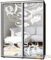 Шкаф-купе 2х дв Стандарт Пескоструй № 43