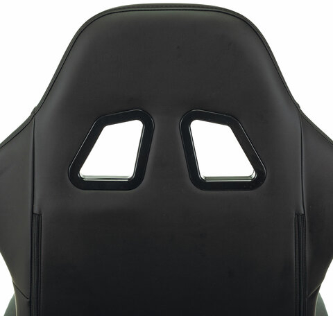 Кресло компьютерное BRABIX &quot;Striker GM-121&quot;, синхромеханизм, 2 подушки, экокожа/велюр, черное/серое, 532961