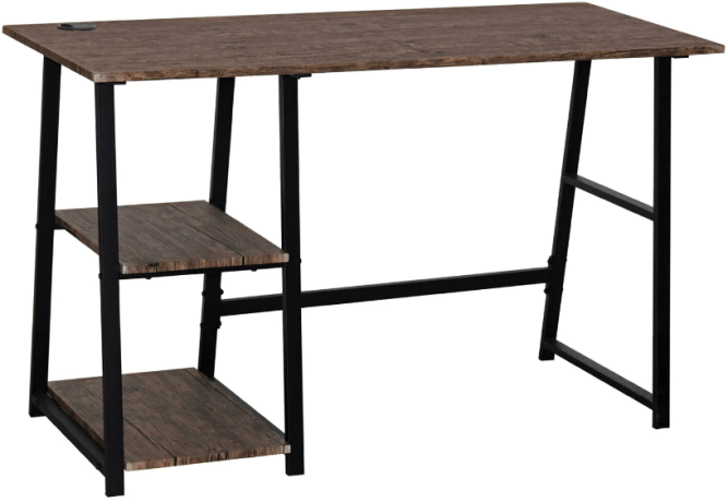 Стол на металлокаркасе BRABIX LOFT CD-006 2 полки