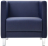 Кресло мягкое &quot;Атланта&quot;, &quot;М-01&quot;, 700х670х715 мм, c подлокотниками, экокожа, темно-синее