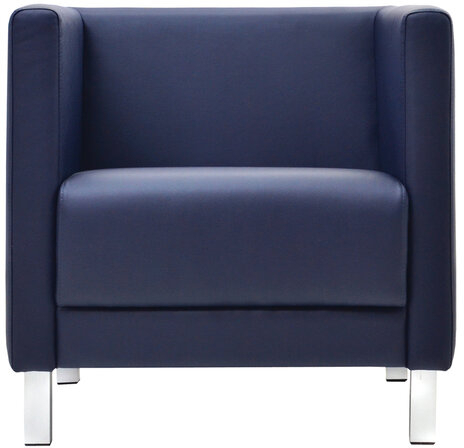 Кресло мягкое &quot;Атланта&quot;, &quot;М-01&quot;, 700х670х715 мм, c подлокотниками, экокожа, темно-синее