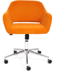 Кресло MODENA хром флок , оранжевый, 18