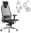 Кресло офисное МЕТТА &quot;SAMURAI&quot; S-3.04, с подголовником, сверхпрочная ткань-сетка, черное