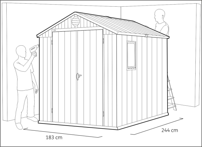 Сарай Дарвин 6х8 (Darwin 6x8), коричневый