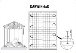 Сарай Дарвин 6х8 (Darwin 6x8), коричневый