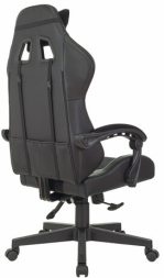Кресло компьютерное BRABIX "Striker GM-121", синхромеханизм, 2 подушки, экокожа/велюр, черное, 532962