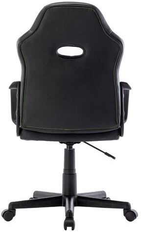 Кресло компьютерное BRABIX &quot;Stripe GM-202&quot;, экокожа, черное/зеленое, 532511