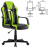 Кресло компьютерное BRABIX &quot;Stripe GM-202&quot;, экокожа, черное/зеленое, 532511
