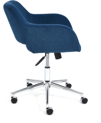 Кресло MODENA хром флок , синий, 32